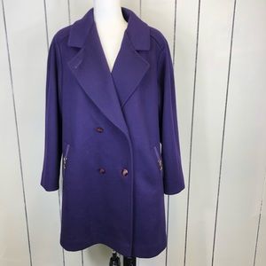 Vintage Royal Purple Wool Jacket Sz M